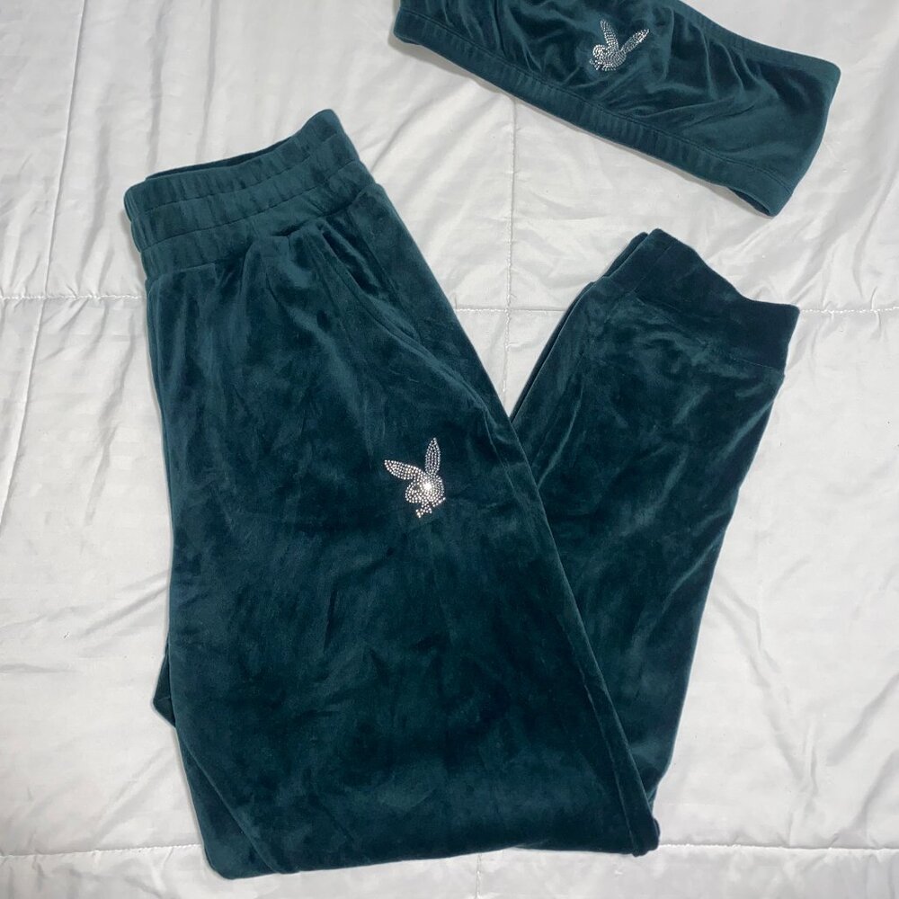 PLAYBOY - Velour set with Rhinestones